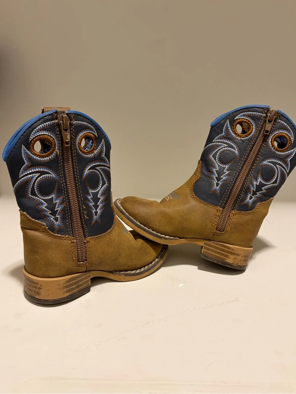 M&F Western Toddler Blue Camo Cowboy Boot